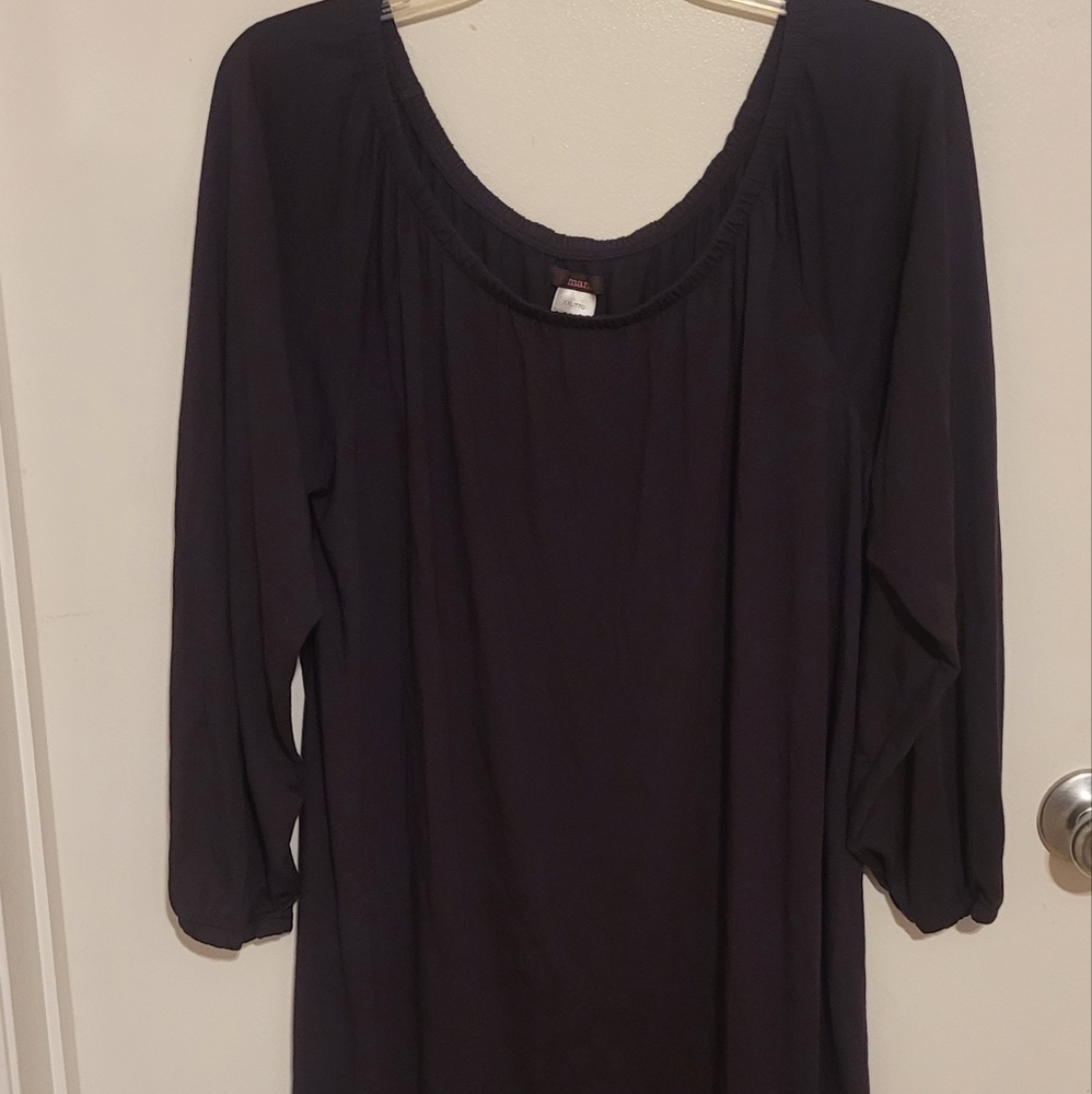 Women's Tunic Blouse  - Size XXL - Burgundy - Mark Brand